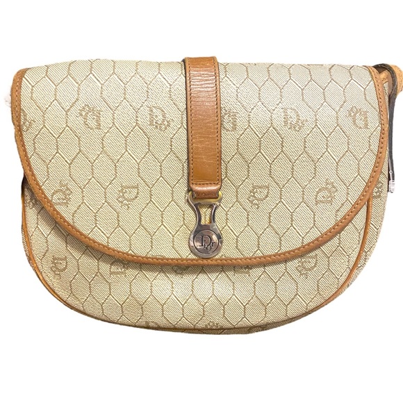 Dior Handbags - Christian Dior 1980-1990s Collection Honeycomb Flap Crossbody Bag Collector Item
